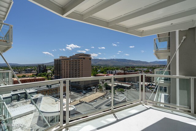 255 N Sierra St Unit 1419, Reno, NV 89501 - balcony featuring a mountain view and a city view
