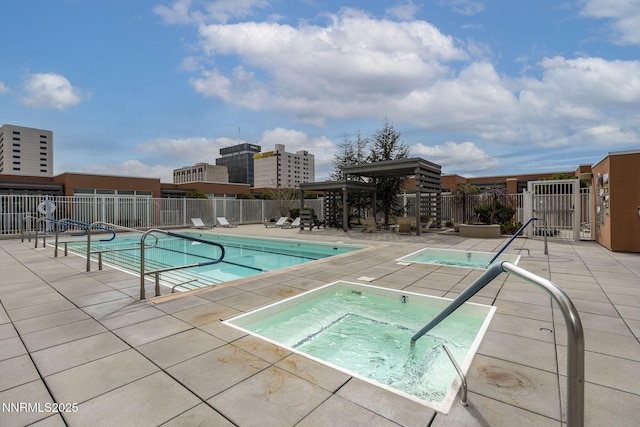255 N Sierra St Unit 1419, Reno, NV 89501 - community pool featuring a hot tub and a patio area