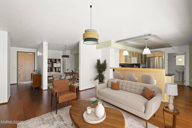 255 N Sierra St Unit 1419, Reno, NV 89501 - living room featuring wood finished floors