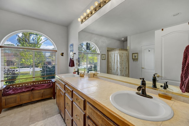 1634 Buzzys Ranch Rd, Carson City, NV 89701 - full bath featuring double vanity and tile patterned floors