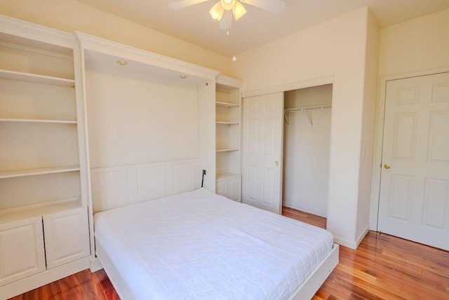 2413 San Remo Dr, Sparks, NV 89434 - bedroom featuring a closet, wood finished floors, and ceiling fan