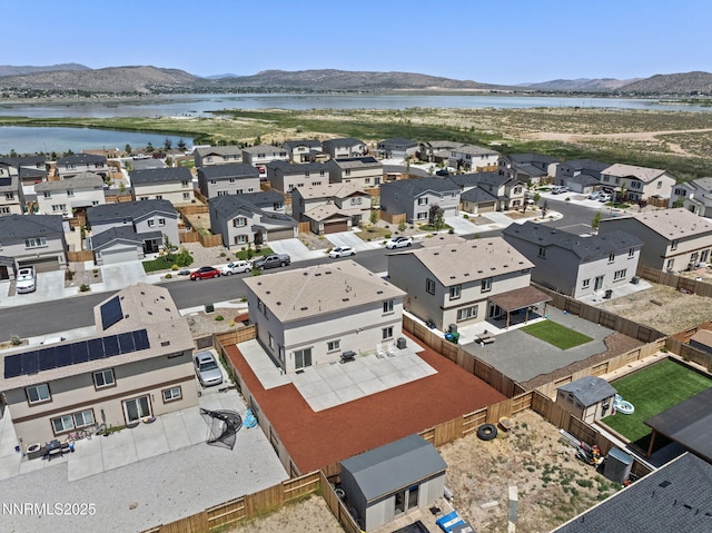 8944 Elk Ravine Dr, Reno, NV 89506 - aerial view of residential area with a water and mountain view