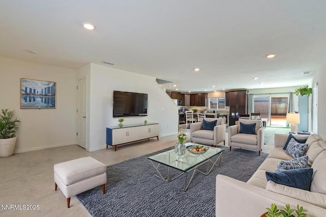 8944 Elk Ravine Dr, Reno, NV 89506 - living room featuring recessed lighting and baseboards