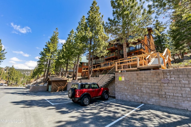 275 Tramway Dr Unit C, Stateline, NV 89449 - uncovered parking lot featuring stairs