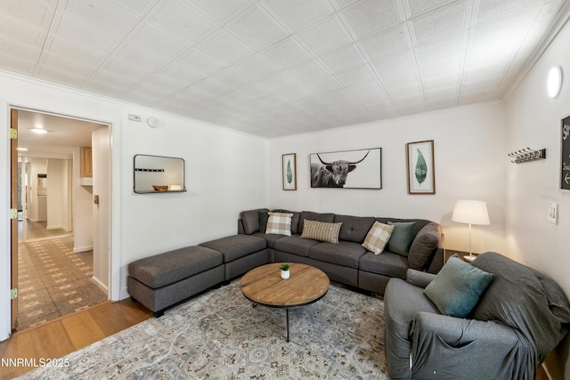 275 Tramway Dr Unit C, Stateline, NV 89449 - living room featuring wood finished floors and ornamental molding