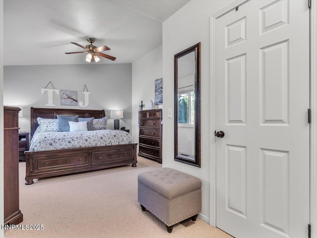 1992 Hackamore Ln, Gardnerville, NV 89410 - bedroom featuring light colored carpet and a ceiling fan