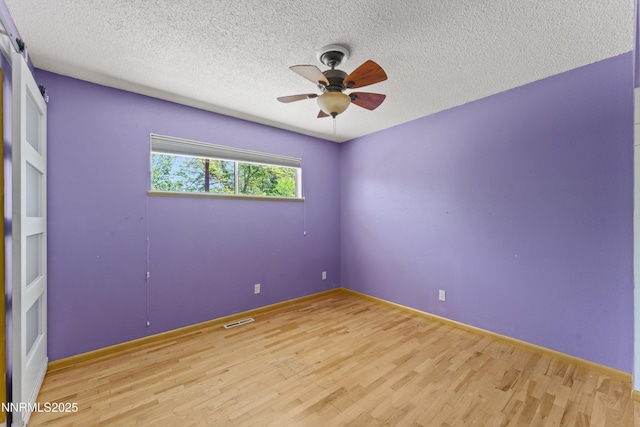 2480 Courtland Way, Sparks, NV 89431 - unfurnished room featuring light wood-type flooring, a ceiling fan, a textured ceiling, and baseboards
