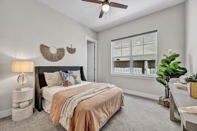 107 Bridlemoor Ct, Reno, NV 89511 - bedroom with carpet flooring, baseboards, and ceiling fan