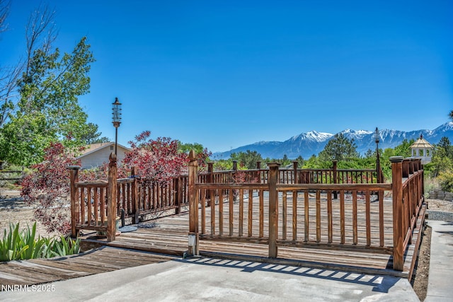 1408 N Santa Barbara Dr, Minden, NV 89423 - gate with a deck with mountain view