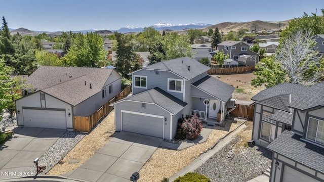 45 Stormy Ct, Sparks, NV 89436 - aerial view of residential area featuring mountains
