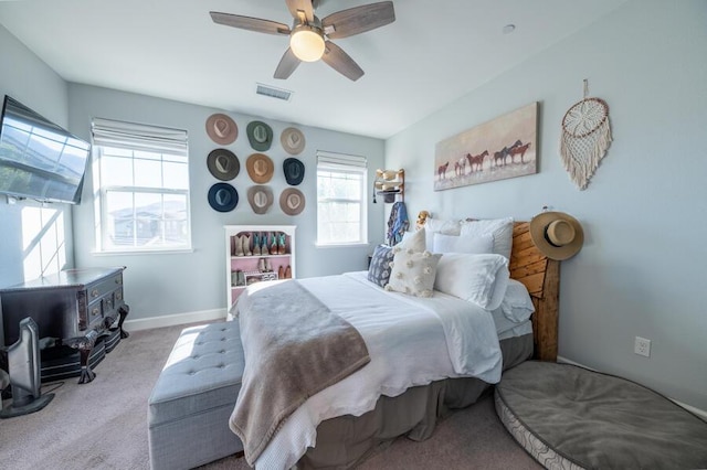 1855 Dark Horse Rd Unit B, Reno, NV 89521 - carpeted bedroom featuring a ceiling fan and baseboards