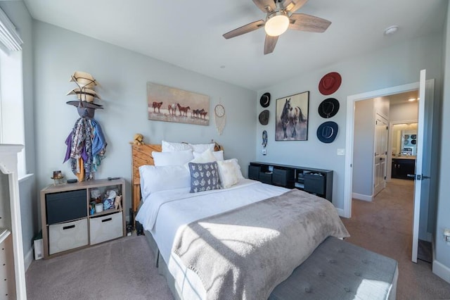 1855 Dark Horse Rd Unit B, Reno, NV 89521 - carpeted bedroom with baseboards and a ceiling fan