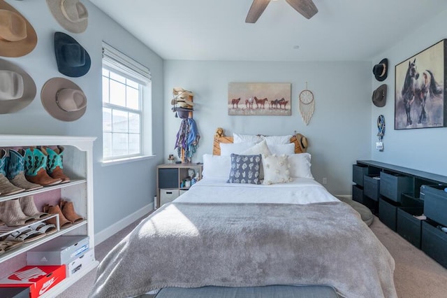 1855 Dark Horse Rd Unit B, Reno, NV 89521 - carpeted bedroom featuring ceiling fan and baseboards
