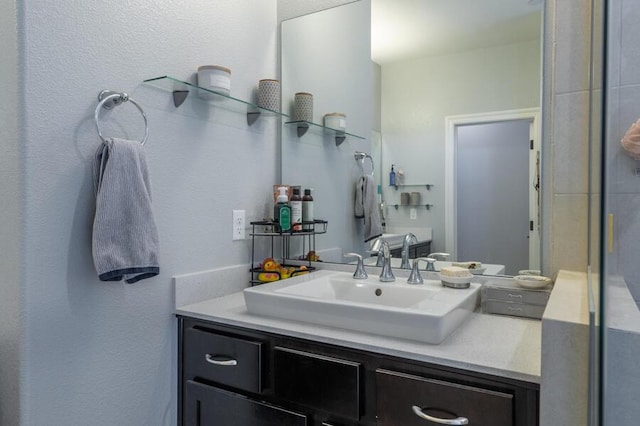 1855 Dark Horse Rd Unit B, Reno, NV 89521 - bathroom featuring vanity and a textured wall