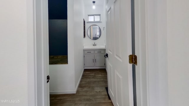 6042 Walnut Creek Rd, Reno, NV 89523 - bathroom featuring vanity and wood finished floors