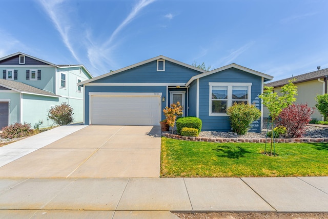 7921 Mariner Cove Dr, Reno, NV 89506 - ranch-style house featuring an attached garage, driveway, and a front lawn