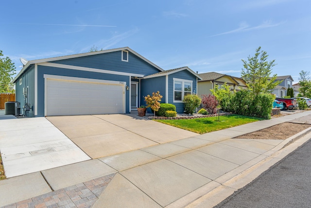 7921 Mariner Cove Dr, Reno, NV 89506 - single story home featuring cooling unit, an attached garage, and concrete driveway