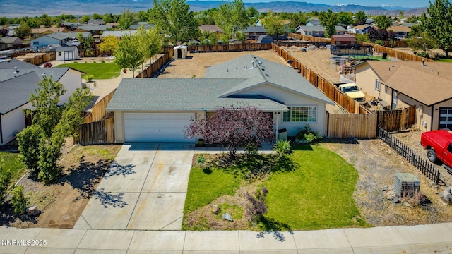636 Aja Pl, Dayton, NV 89403 - aerial view of residential area featuring mountains
