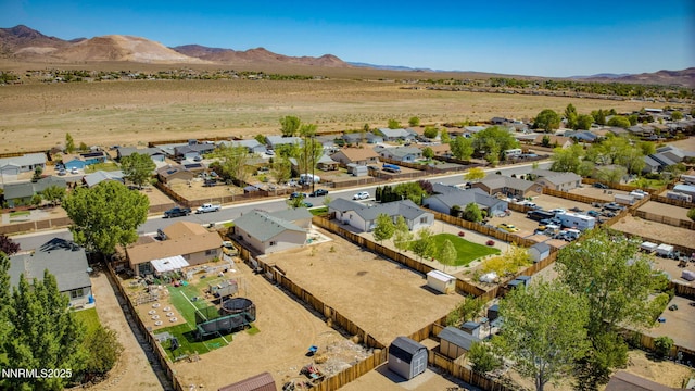 636 Aja Pl, Dayton, NV 89403 - aerial perspective of suburban area featuring a mountainous background
