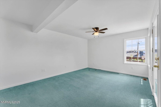 3277 Dartmouth Ct, Carson City, NV 89703 - carpeted empty room featuring a ceiling fan and baseboards