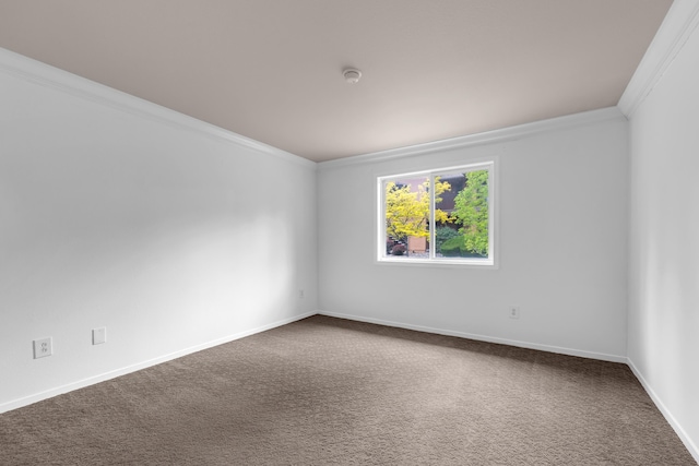6850 Sharlands Ave Unit H2044, Reno, NV 89523 - unfurnished room featuring crown molding, dark colored carpet, baseboards, and a smoke detector
