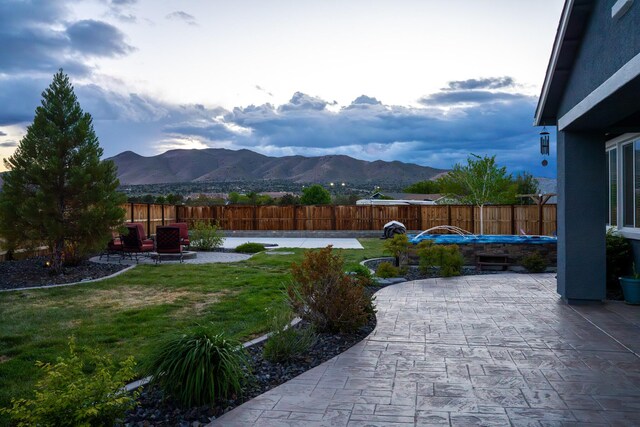 742 Treasure City Dr, Sparks, NV 89441 - view of yard featuring a patio area and a mountain view