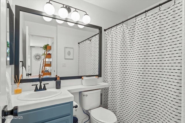 5540 Twin Creeks Dr, Reno, NV 89523 - full bathroom with toilet, vanity, and a shower with curtain