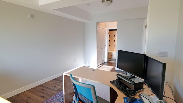 200 W 2nd St Apt 707, Reno, NV 89501 - home office with wood finished floors and baseboards