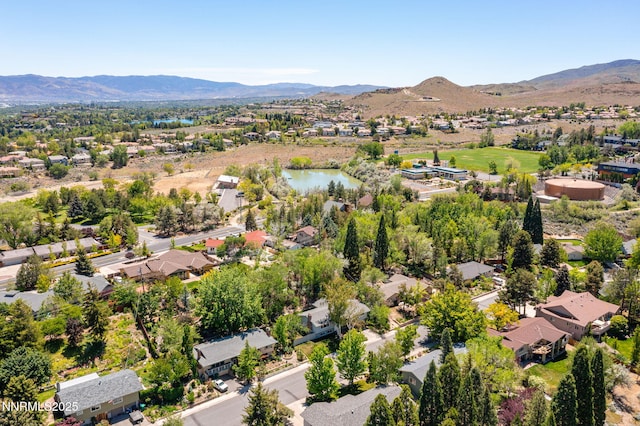 2770 Solari Dr, Reno, NV 89509 - aerial view of residential area featuring a mountainous background