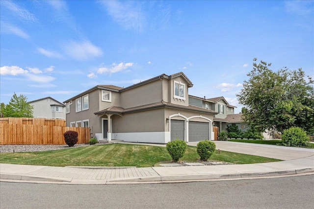 5625 Spandrell Cir, Sparks, NV 89436 - traditional-style home featuring a garage, stucco siding, and concrete driveway