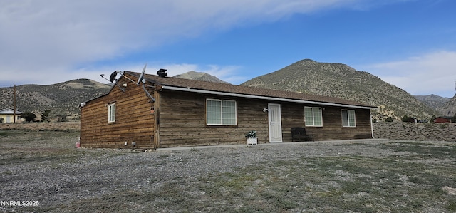 155 James Ct, Kingston, NV 89310 - back of property with a mountain view