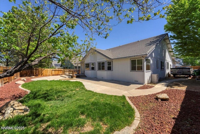 4515 Vista Mountain Dr, Sparks, NV 89436 - back of house featuring a patio, a tile roof, and crawl space