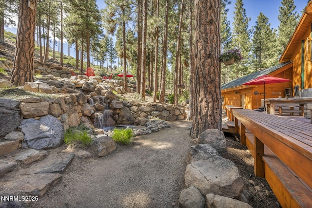 1445 Austrian Pine Rd, Reno, NV 89511 - view of yard featuring a deck