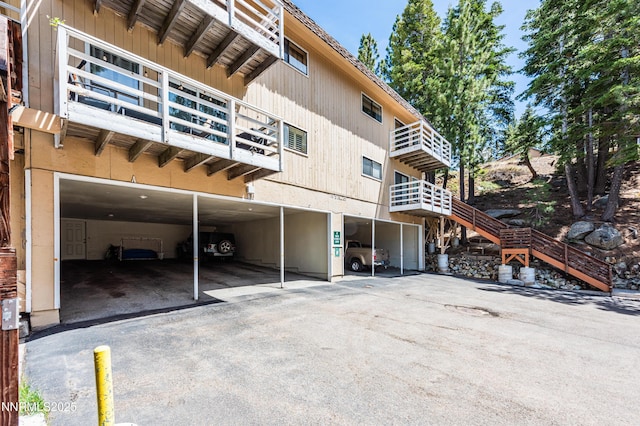 769 Tina Ct # H, Stateline, NV 89449 - rear view of house with stairs and a balcony
