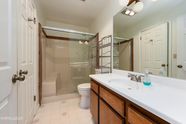 769 Tina Ct # H, Stateline, NV 89449 - bathroom with a stall shower, vanity, and toilet