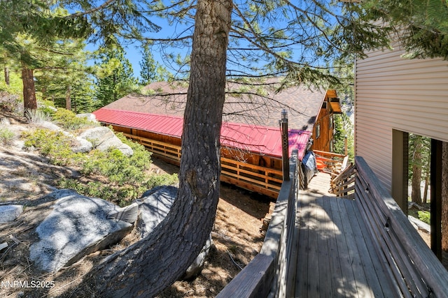 383 Tramway Dr Unit B, Stateline, NV 89449 - view of wooden deck