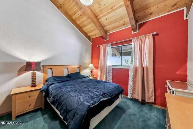 383 Tramway Dr Unit B, Stateline, NV 89449 - carpeted bedroom featuring wooden ceiling and baseboards