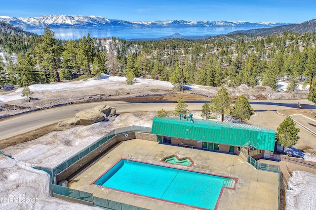 383 Tramway Dr Unit B, Stateline, NV 89449 - view of pool featuring a mountain view