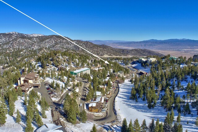 383 Tramway Dr Unit B, Stateline, NV 89449 - snowy aerial view with a mountain view