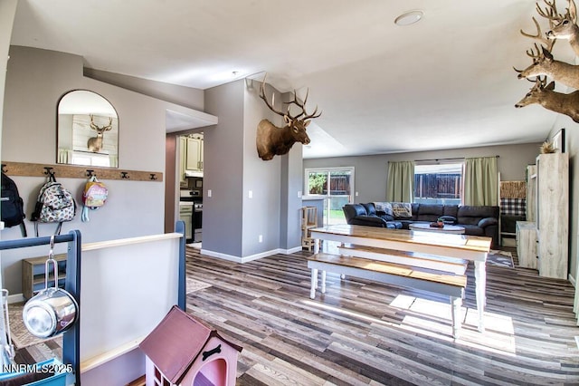 1563 Maria Ct, Fernley, NV 89408 - dining room featuring wood finished floors and baseboards