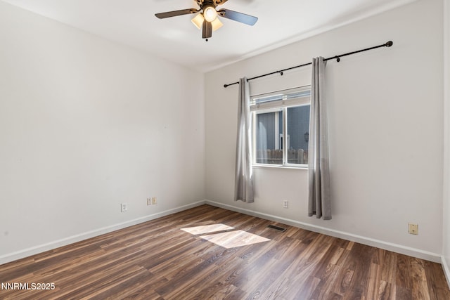 3095 Fairwood Dr, Reno, NV 89502 - empty room with a ceiling fan, wood finished floors, and baseboards