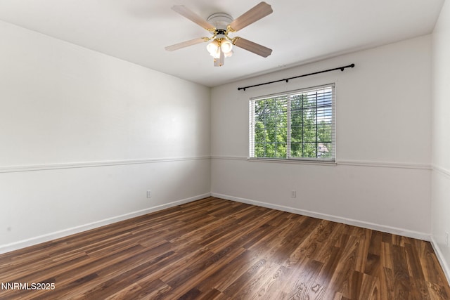 3095 Fairwood Dr, Reno, NV 89502 - empty room featuring baseboards, wood finished floors, and a ceiling fan