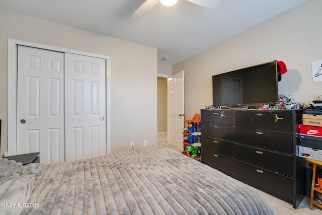 4930 Catalina Dr Apt 3, Reno, NV 89502 - carpeted bedroom with a closet and ceiling fan
