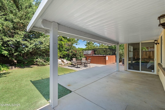 11285 Messina Way, Reno, NV 89521 - view of patio / terrace featuring a jacuzzi