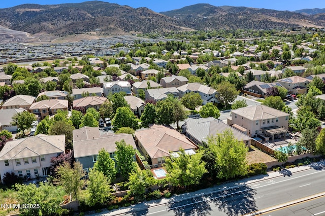 11285 Messina Way, Reno, NV 89521 - aerial view of residential area with a mountain backdrop