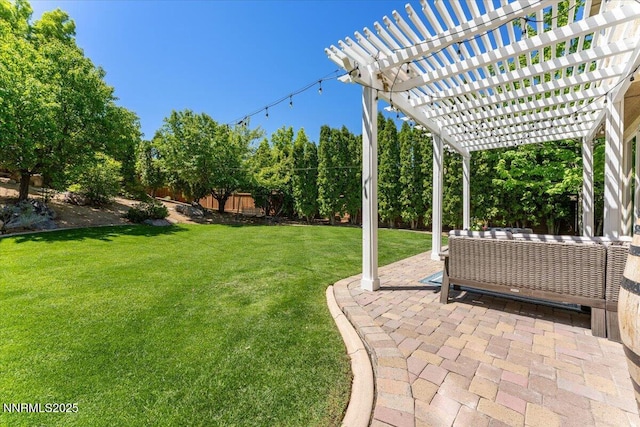 2349 Dodge Dr, Sparks, NV 89436 - view of yard featuring a patio and a pergola