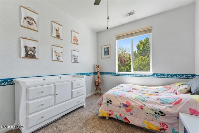 2349 Dodge Dr, Sparks, NV 89436 - bedroom featuring light carpet, baseboards, and a ceiling fan