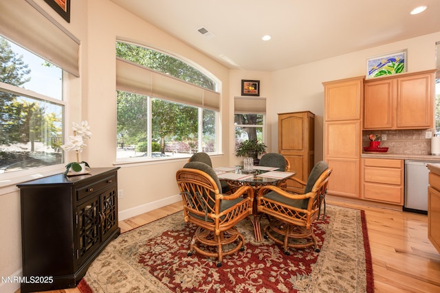 1601 Jones St, Minden, NV 89423 - dining space with plenty of natural light, light wood-style flooring, and recessed lighting
