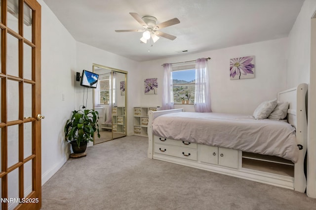 6 Canyon Dr, Carson City, NV 89703 - bedroom with carpet, a closet, and ceiling fan