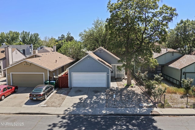 1821 Fargo Way, Sparks, NV 89434 - view of front facade featuring concrete driveway, a residential view, and an attached garage